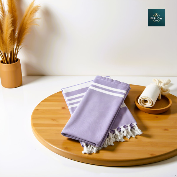 Bamboo Bath and Hand towel (Set of 2) Classic Lilac